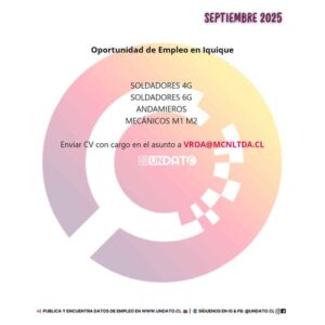 Oportunidad de Empleo en Iquique