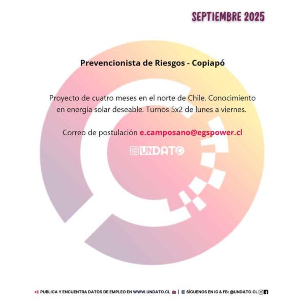 Prevencionista de Riesgos