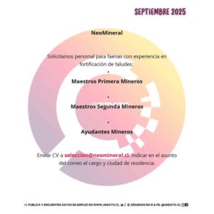 Solicitud de Personal Minero