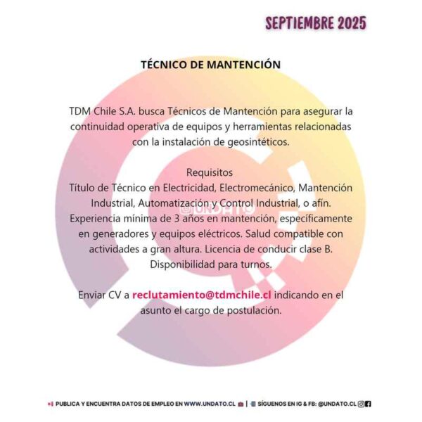 Técnico de Mantención