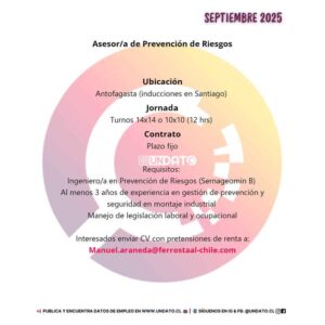 Asesor/a de Prevención de Riesgos