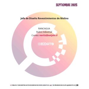Jefe de Diseño Revestimientos de Molino