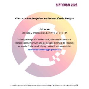 Jefe/a en Prevención de Riesgos