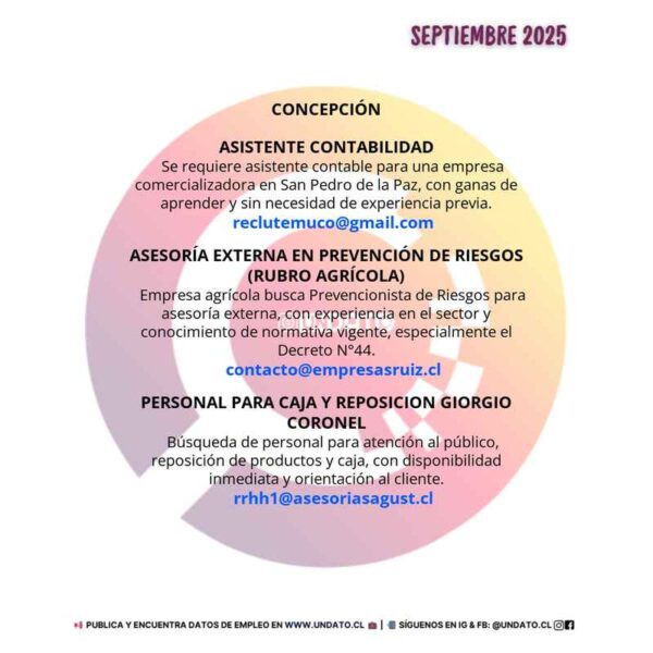 Oportunidades de Empleo en Concepción