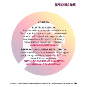 Vacantes en Minería