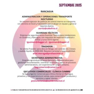 Varias Oportunidades Laborales en Rancagua
