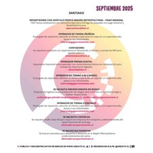 Oportunidades Laborales en Santiago