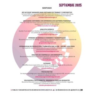 Oportunidades de empleo en Santiago