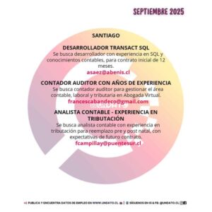 Oportunidades en desarrollo y contabilidad