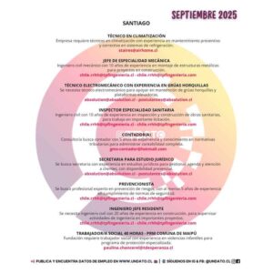 Oportunidades Laborales en Santiago