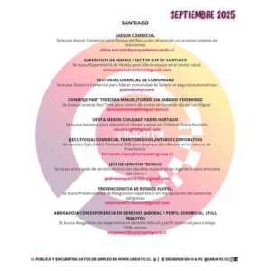 Oportunidades de empleo en Santiago