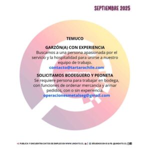 Búsqueda de Garzón y Bodeguero en Temuco