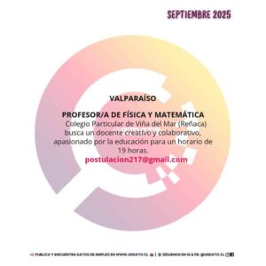 Profesor/a de Física y Matemática