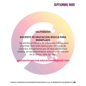 Docente de Educación Básica para Reemplazo