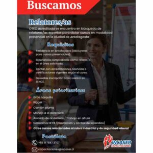 Relatores/as Expertos en Cursos Presenciales