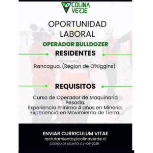 Operador Bulldozer