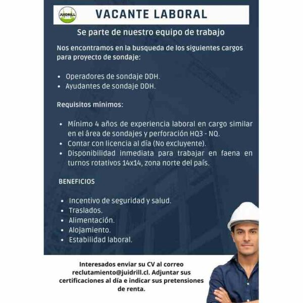 Vacante Laboral en Sondaje