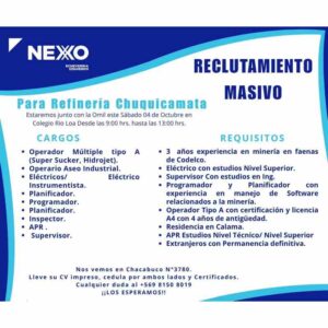 Reclutamiento en Calama