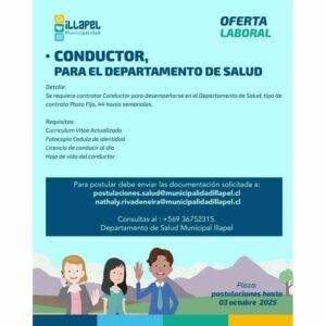 Conductor Departamento de Salud