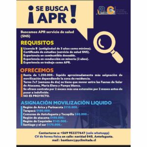 Se Busca APR Servicio de Salud