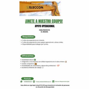 Apoyo Operacional para Proyecto Minero - III Región