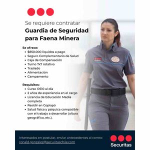SE BUSCAN GG.SS - GG.SS PATRULLEROS - GG.SS. CCTV - SUPERVISOR DE SEGURIDAD