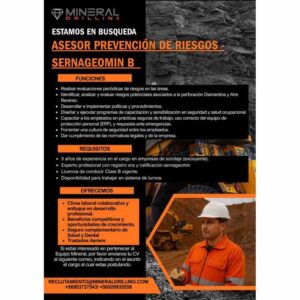 Asesor Prevención de Riesgos - SERNAGEOMIN B