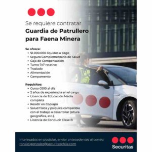 SE BUSCAN GG.SS - GG.SS PATRULLEROS - GG.SS. CCTV - SUPERVISOR DE SEGURIDAD