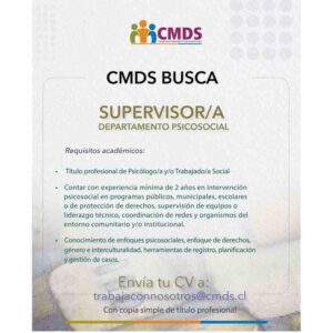 Supervisor/a Departamento Psicosocial