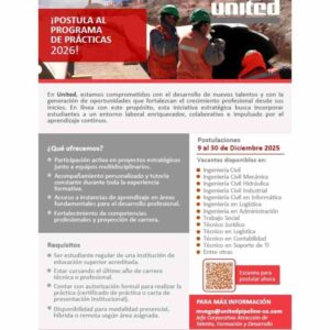 Programa de Prácticas 2026 - United Pipeline SA
