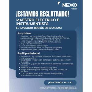 Maestro eléctrico e instrumentista – Reclutando