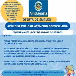 Apoyo en Atención Domiciliaria