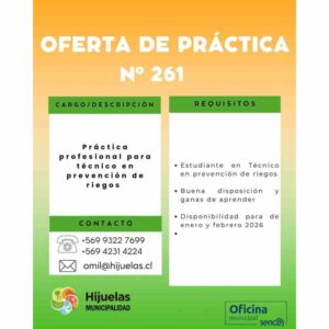 Práctica profesional para técnico en prevención de riesgos – Hijuelas