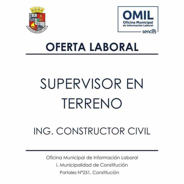 Supervisor en terreno