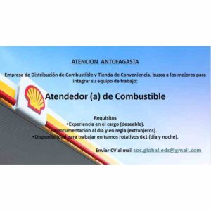 Atendedor(a) de Combustible – Antofagasta
