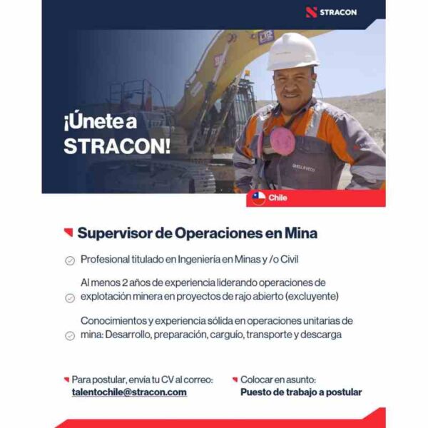 Supervisor de Operaciones en Mina