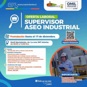 Supervisor de Aseo Industrial