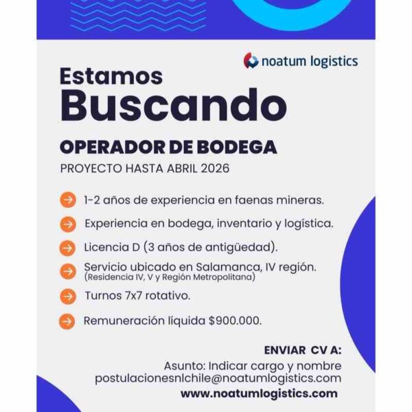 Operador de Bodega