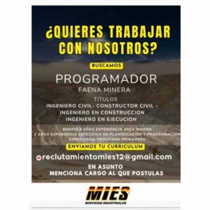 Programador Faena Minera