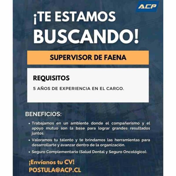 Supervisor de Faena
