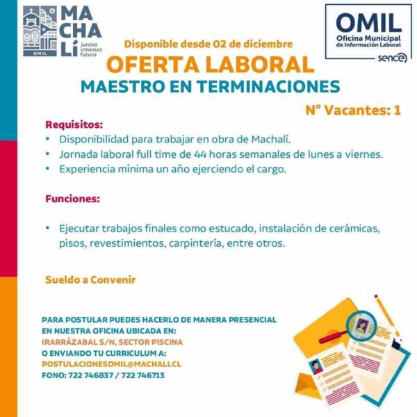 Maestro en terminaciones