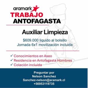 Auxiliar de Limpieza - Antofagasta