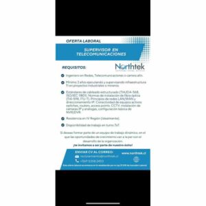 Supervisor en Telecomunicaciones