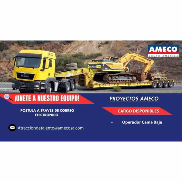 Operador Cama Baja - Proyectos AmeCo