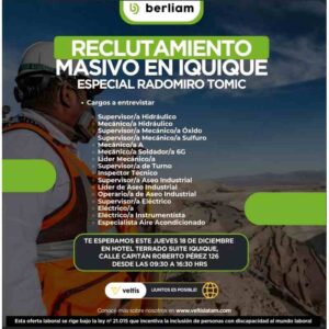 Reclutamiento masivo en Iquique - Radomiro Tomic