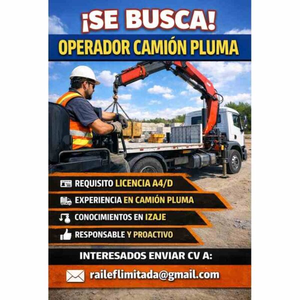 Operador Camión Pluma