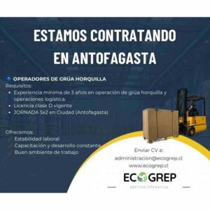 Operadores de Grúa Horquilla - Antofagasta