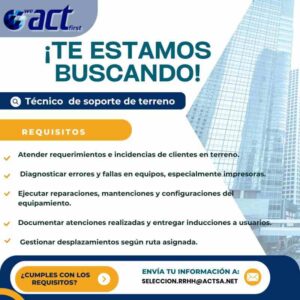 Técnico de soporte de terreno