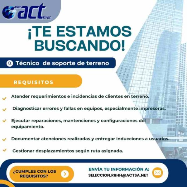 Técnico de soporte de terreno