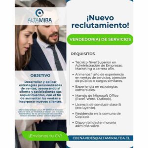 Vendedor(a) de Servicios